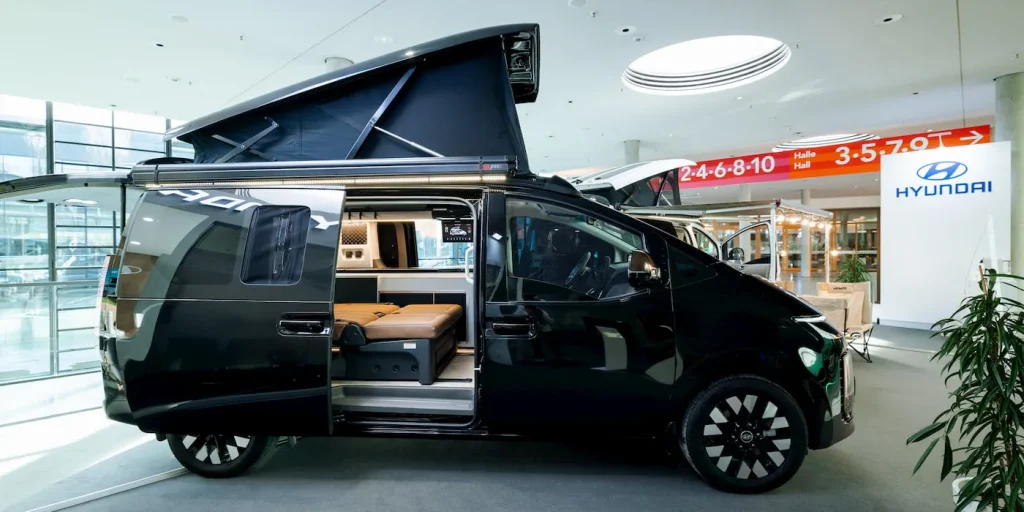 Hyundai has revealed an electric camper van concept with solar panels, off-grid features, and fast charging, offering a glimpse at how EV camping could evolve