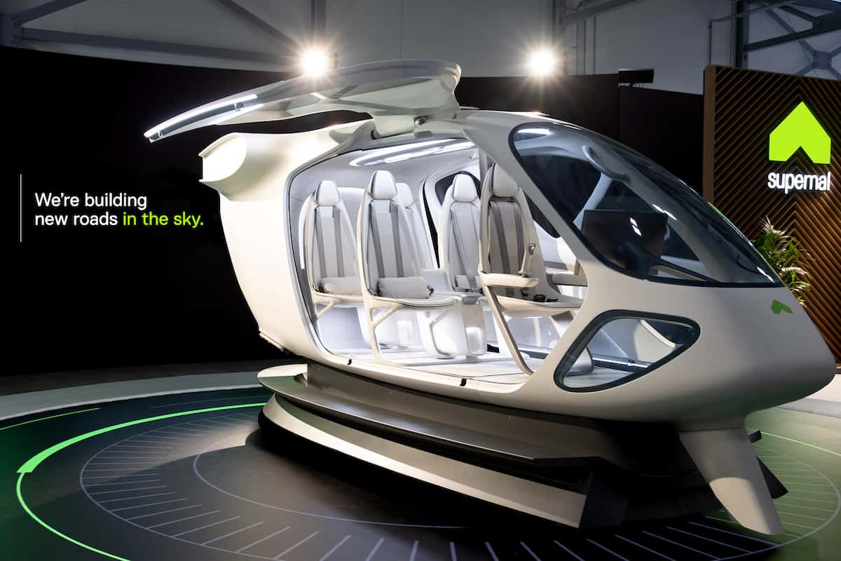 eVTOL flying car: The Supernal eVTOL concept at the 2022 Farnborough International Airshow