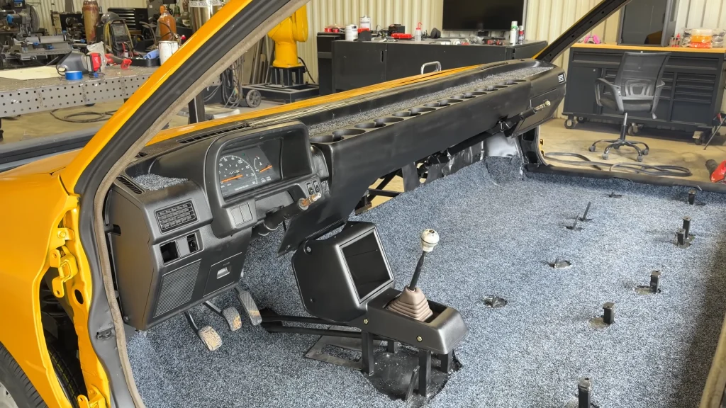 Nashville man who made world's thinnest road-legal car has now turned a tiny Ford Festiva into a bizarre 10-foot-wide highway monster