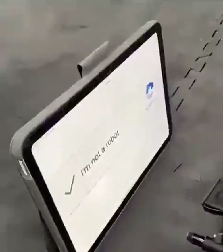 Video captures moment an actual robot manages to pass 'I'm not a robot' human verification test