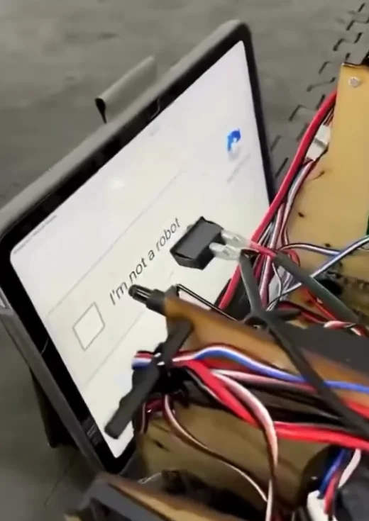 Video captures moment an actual robot manages to pass 'I'm not a robot' human verification test