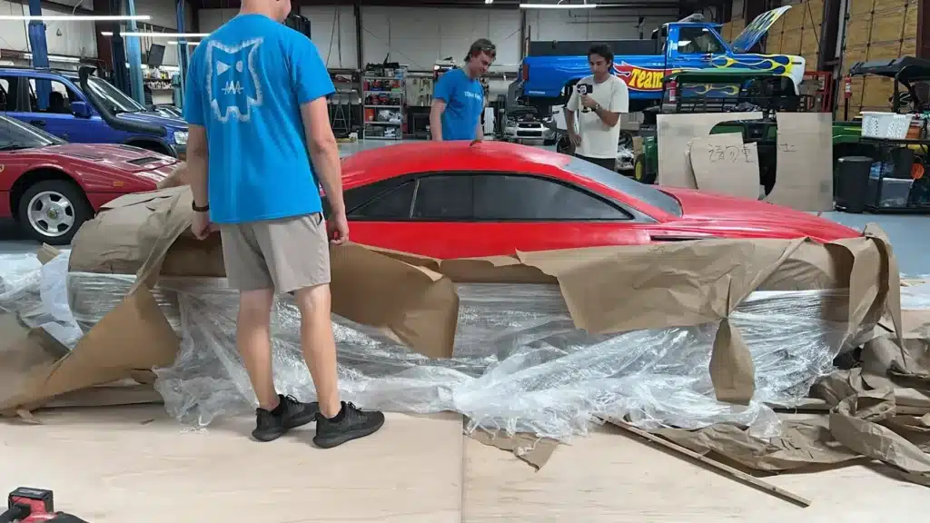 Virginia YouTuber who bought $5M Bugatti supercar for $30K from Alibaba tried lifting the car and found out what it's made of