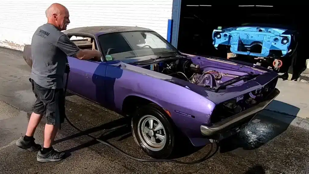 Owner parked 1970 Plymouth Cuda muscle car when he got married and 51 years later it emerges from hiding in Chicago
