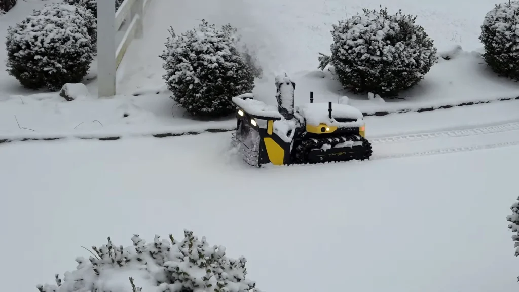 New Jersey man lets $5,000 robot clear massive driveway while he stays cozy indoors during Winter Storm Fern