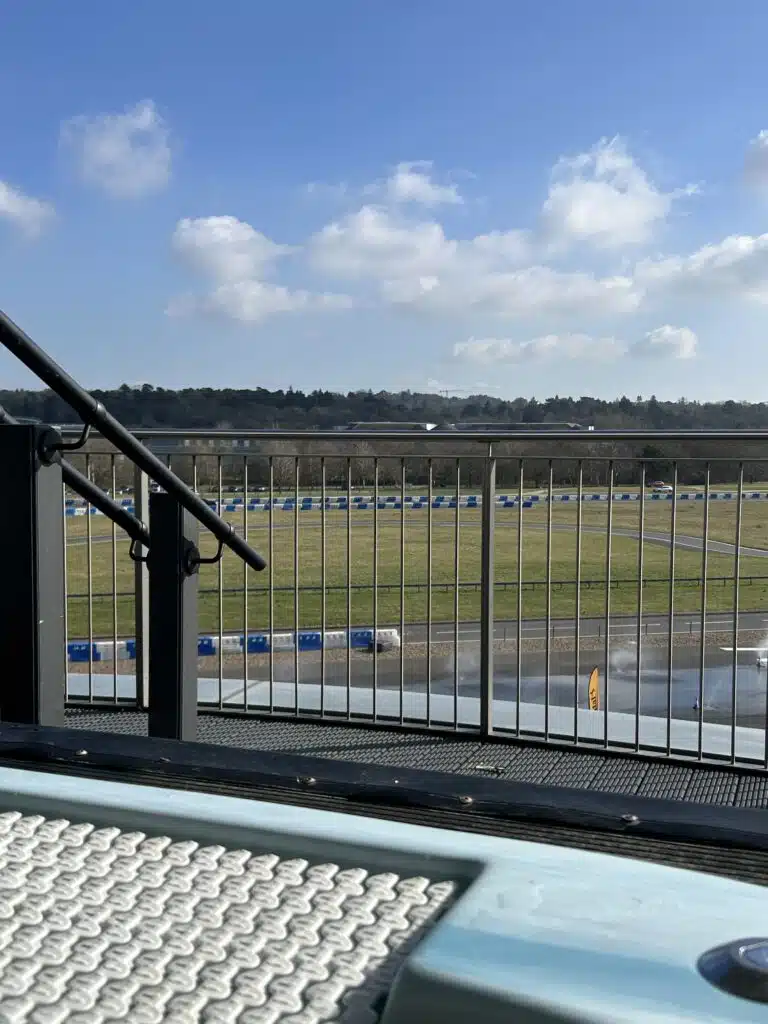 We went to a spa next to Mercedes-Benz World so we could relax in a jacuzzi and view epic cars simultaneously