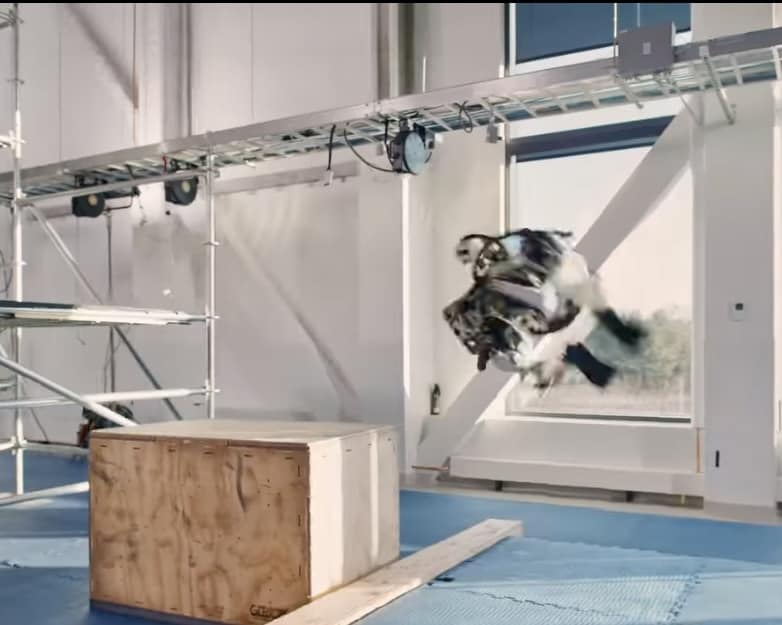 Boston Dynamics robot Atlas doing a backflip part III