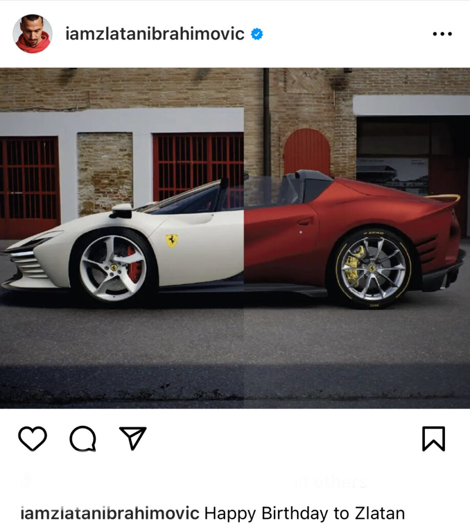 Zlatan Ibrahimovic Instagram posts