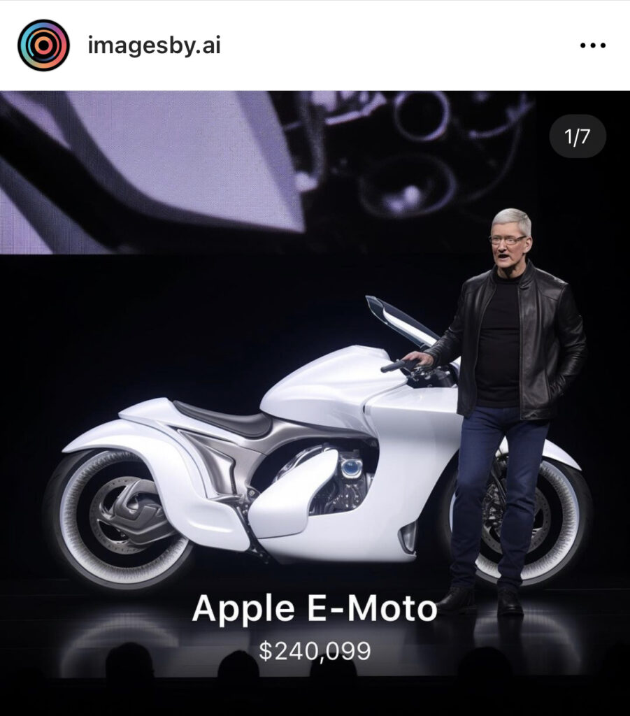 Apple Car, E Moto designed by AI