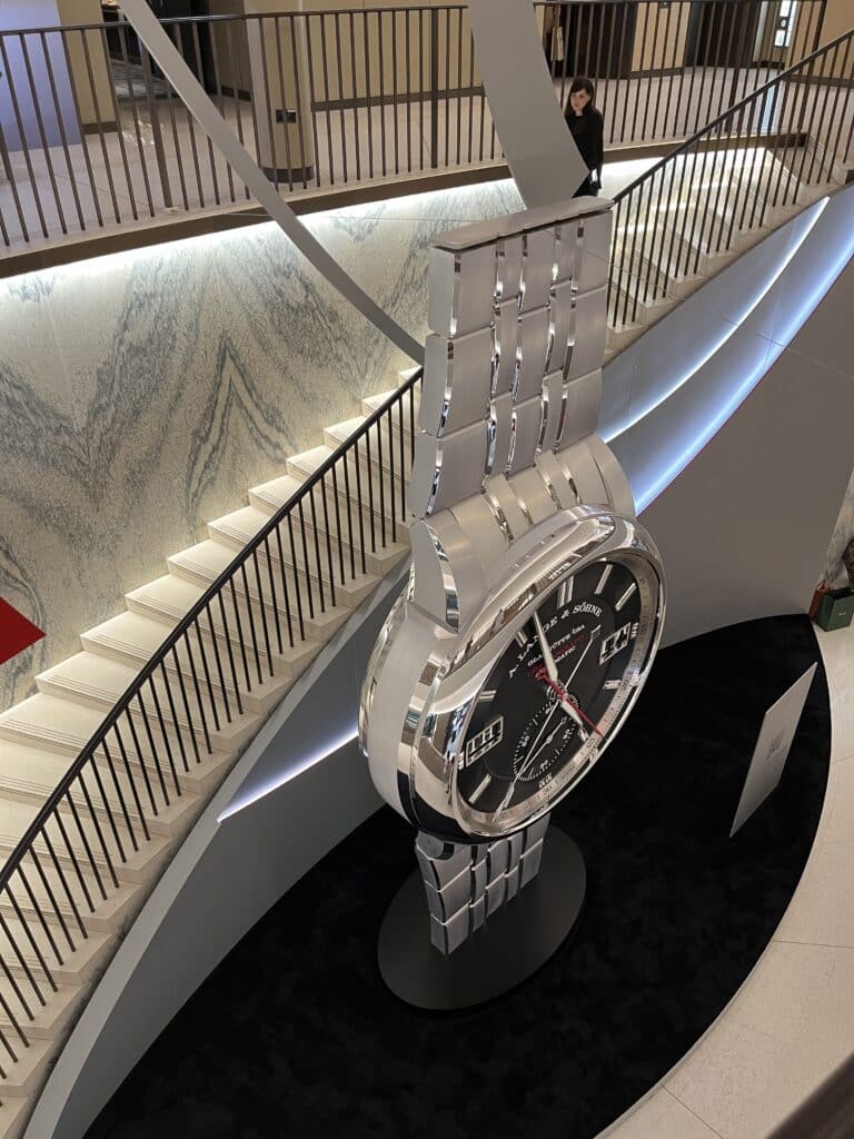5-meter tall watch A. Lange & Söhne at Harrods