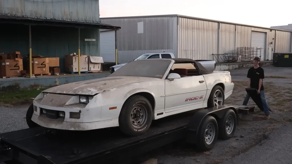 A rare 1985 Camaro IROC-Z Convertible rescued after nearly 30 years in an Alabama barn