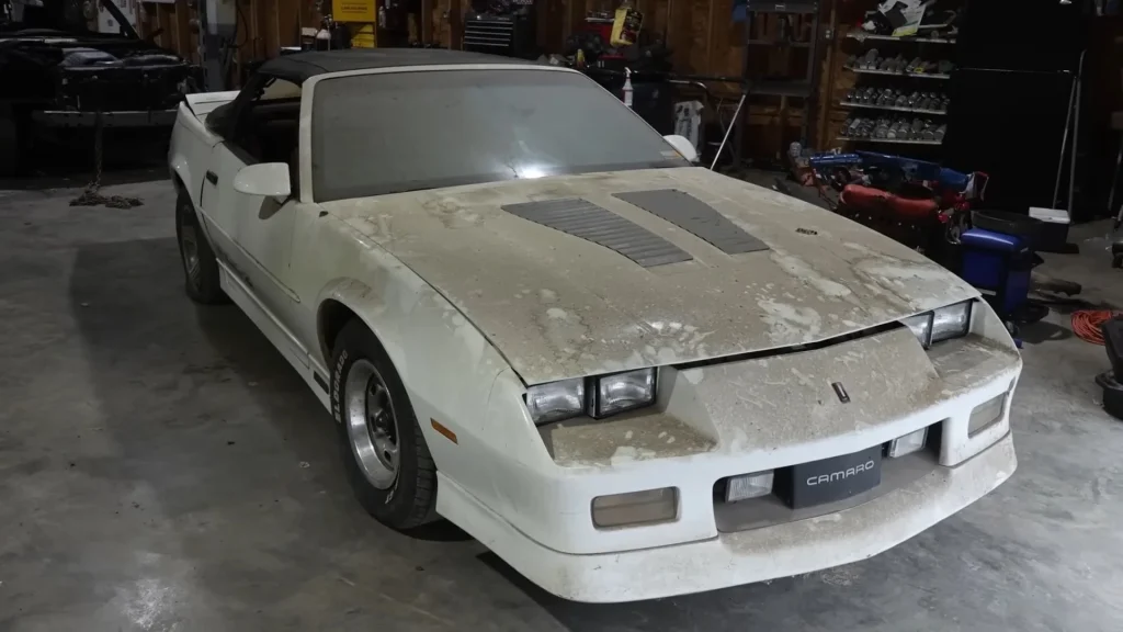 A rare 1985 Camaro IROC-Z Convertible rescued after nearly 30 years in an Alabama barn
