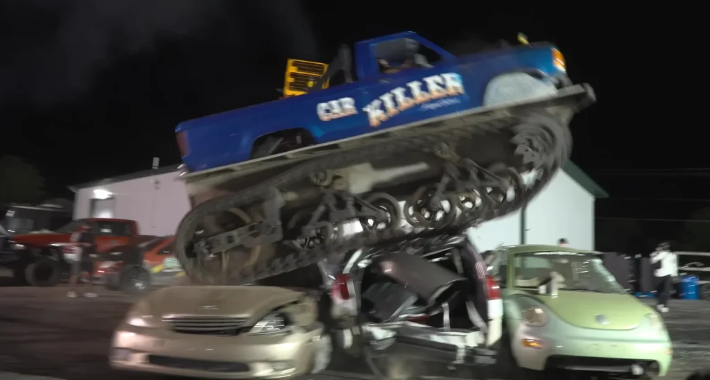 IShowSpped goes to Kansas and Westen Champlin makes him ‘fly’ a tank over three cars but then cops get involved