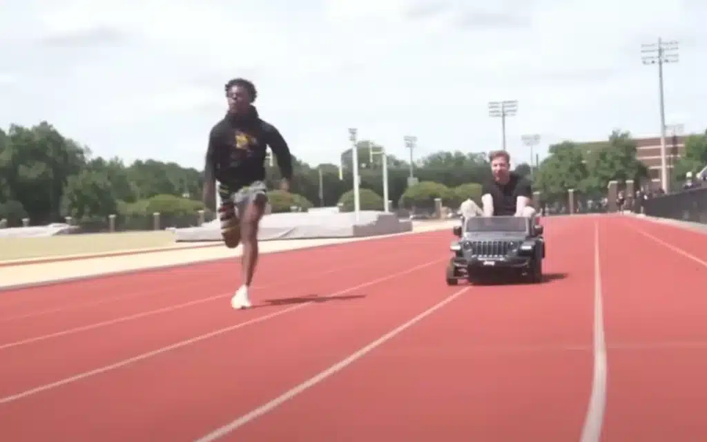 MrBeast stunned after IShowSpeed outpaces him despite driving 25mph in electric mini car