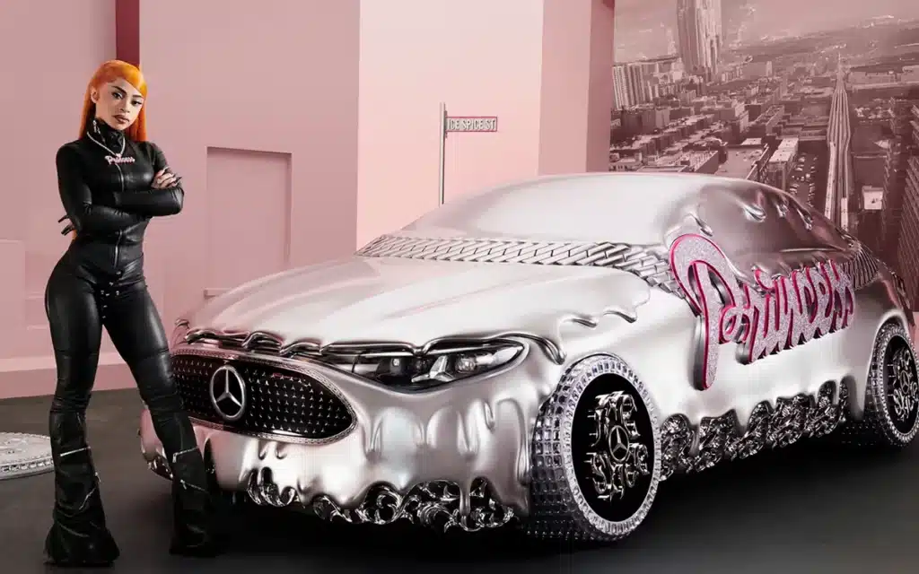 The 'Princess of Rap' just gave her Mercedes CLA the ultimate makeover