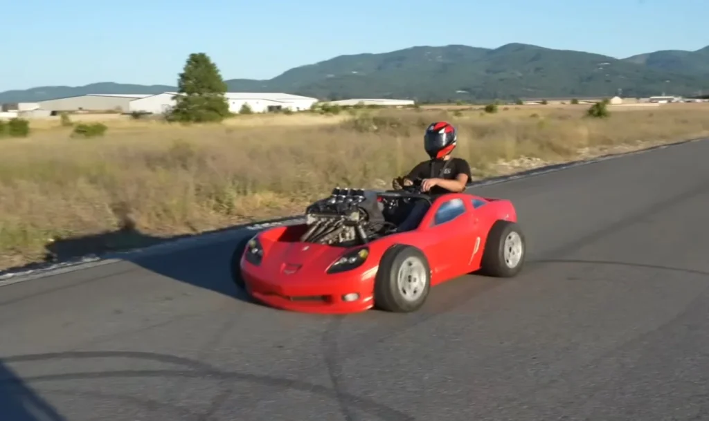 A Corvette bed started as a joke and ended up as a DIY Corvette race car built to drive, break parts, and surprise anyone who sees it