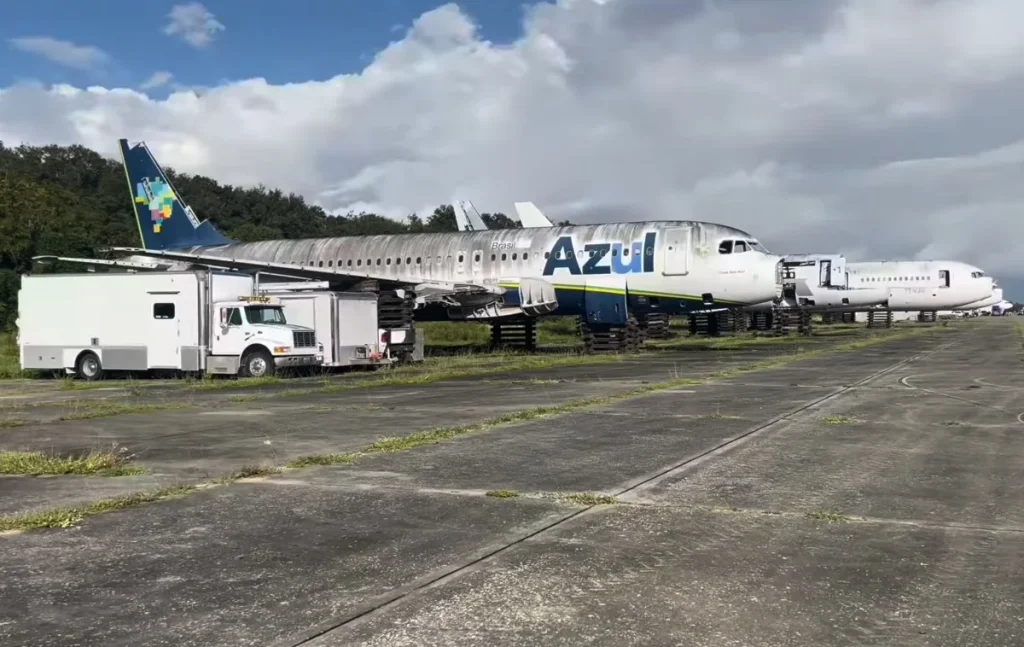 Imagine stumbling upon a plane graveyard (this one is probably in Florida) with jets that were once worth a fortune and are now just dying away