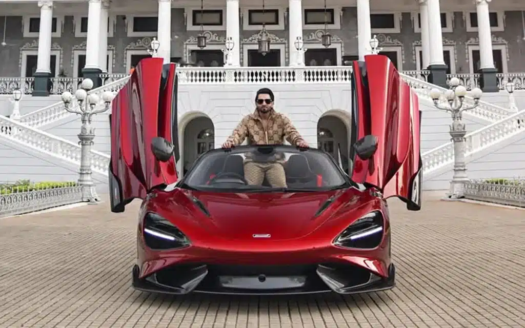 A $1.4 million McLaren 765LT Spider was spotted scorching down the Hyderabad, India, highways, showing the supercar in fine form