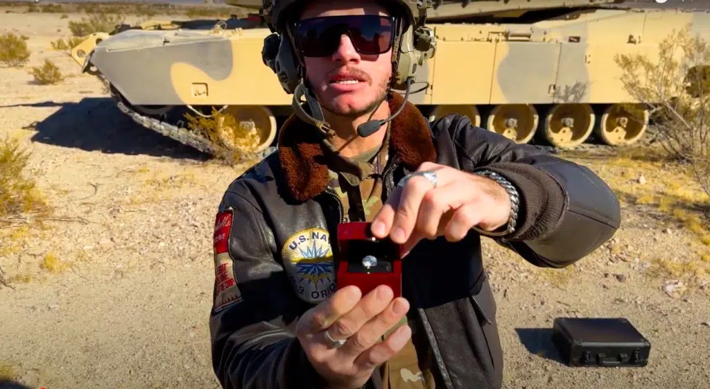 Indiana man sought the answer to one of lifes most bizarre riddles can you break a diamond with a tank