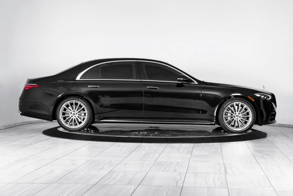 This Mercedes S-Class is completely grenade and bulletproof