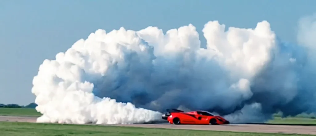 Canada man spent 17 years building absolutely wild homemade Ferrari with 18,000HP and it looks as mad as it sounds when it gets going