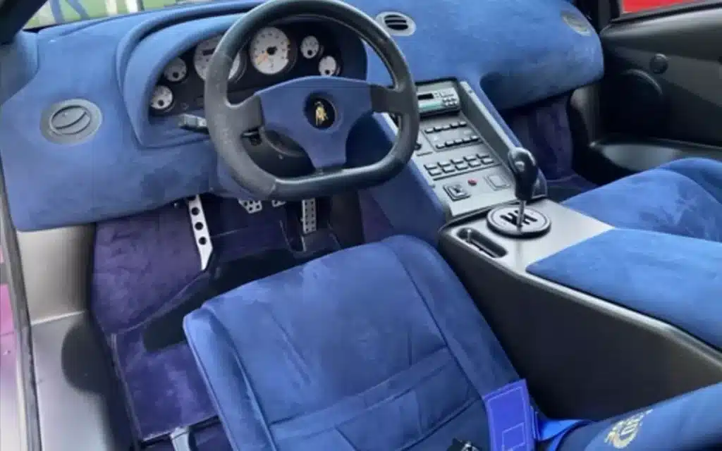 Interior of Lamborghini Diablo Jota
