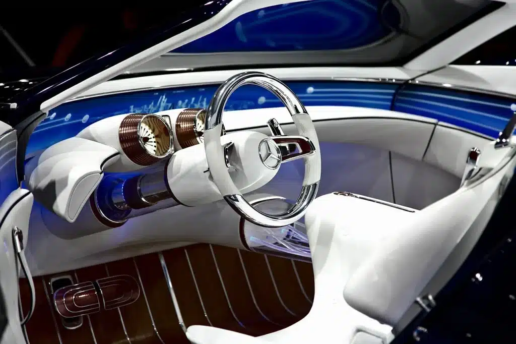 Inside the Mercedes concept car