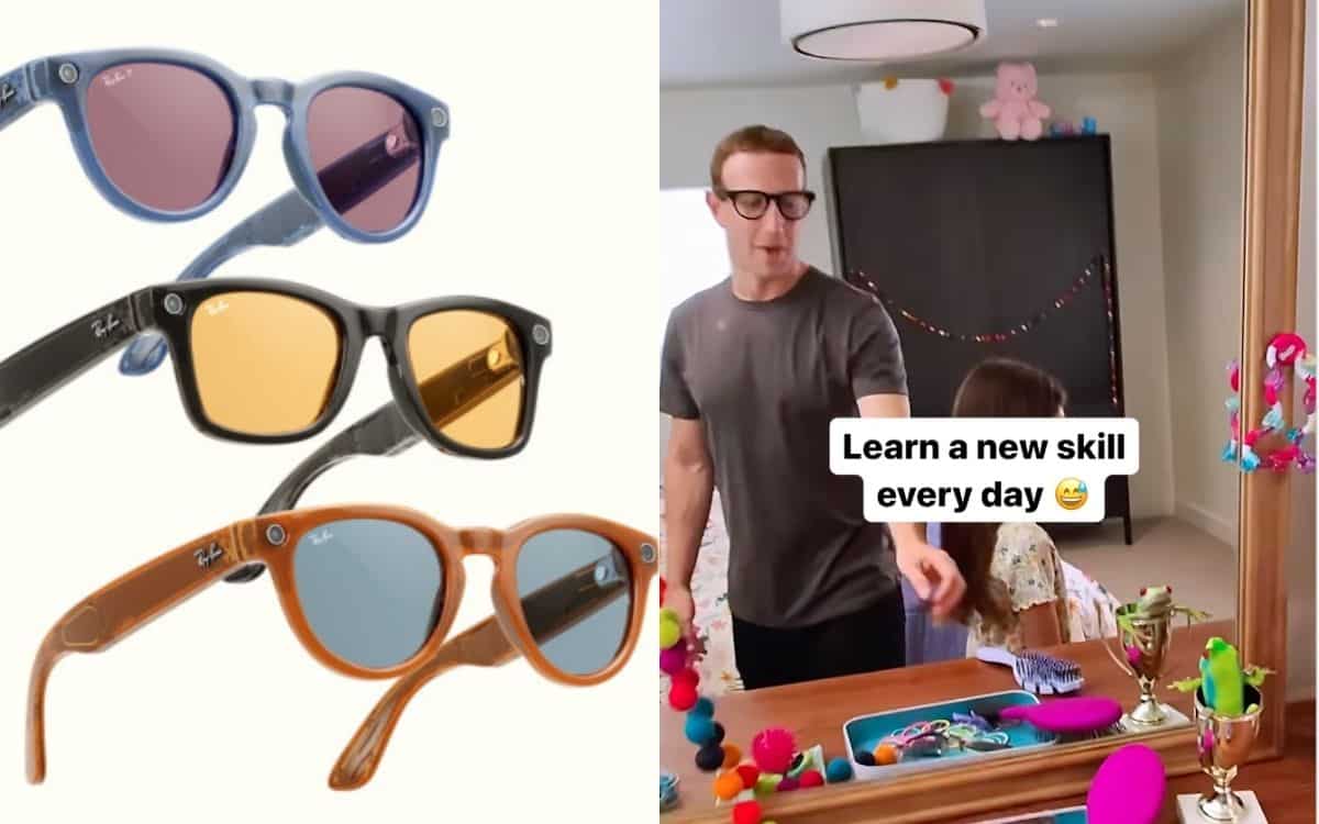 Zuckerberg uses AI-enabled Meta Smart Glasses to learn dad skills