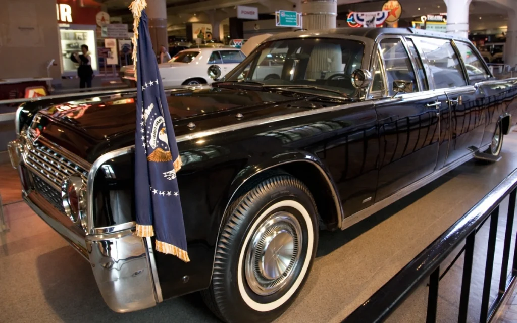 JFK's limousine, a heavily customized Lincoln Continental, did not disappear into a vault after Dallas. 