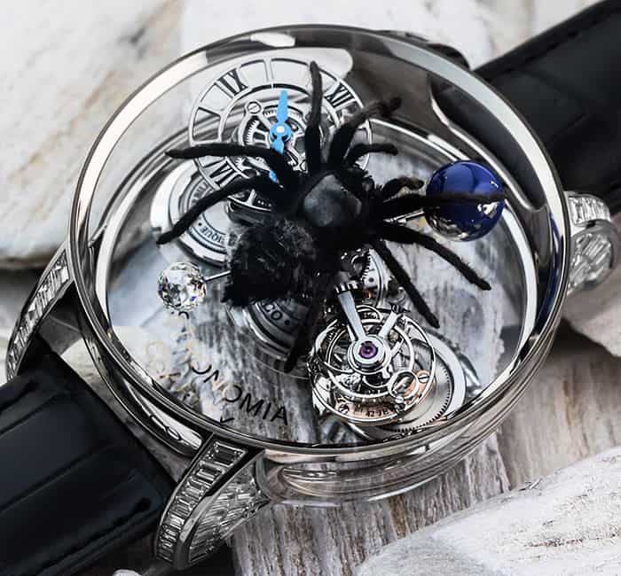 Jacob and Co's Astronomia Spider watch is pictured.