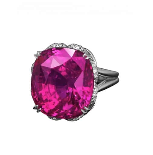 Ruby cocktail ring from the brand