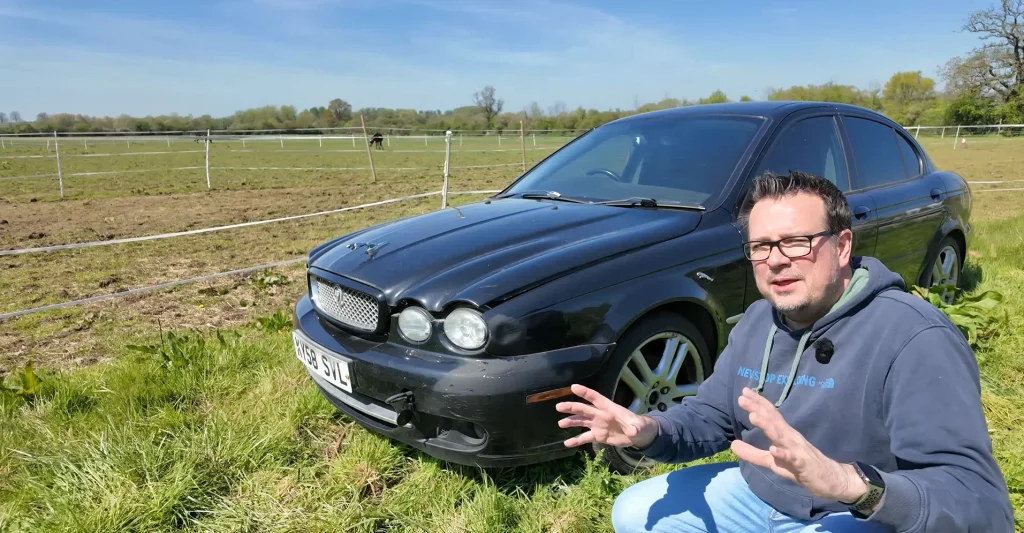 Man buys 2008 Jaguar X-Type Sport for $406 after it had been sitting abandoned for years and quickly wonders if he's made a mistake
