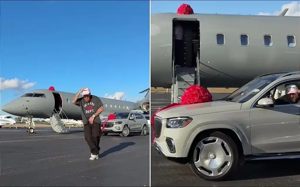 Jake Paul private jet Mercedes-Maybach GLS