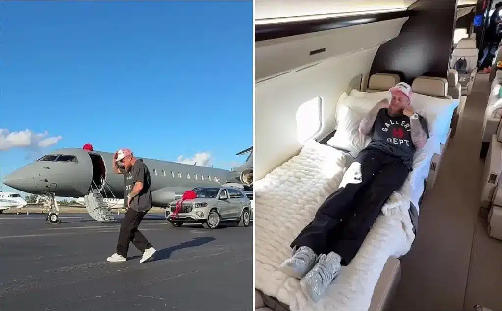 Jake Paul private jet Mercedes-Maybach GLS