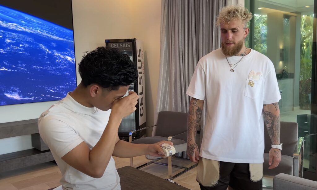 Jake Paul gifts his barber a Rolex