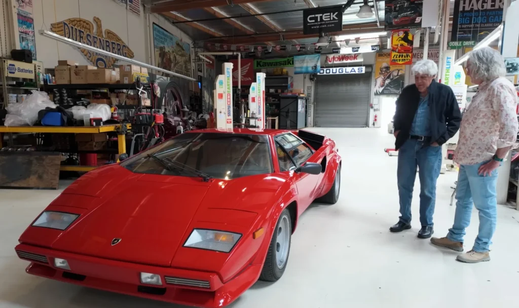 James May tries to buy Lamborghini Countach from Jay Leno's garage