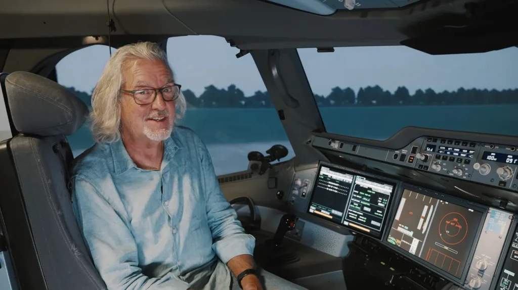 James May was invited by British Airways to test a theory regarding the Airbus A350 4