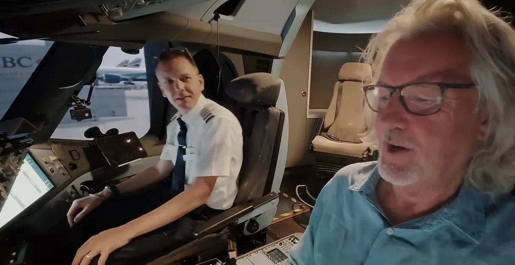 James May was invited by British Airways to test a theory regarding the Airbus A350 4