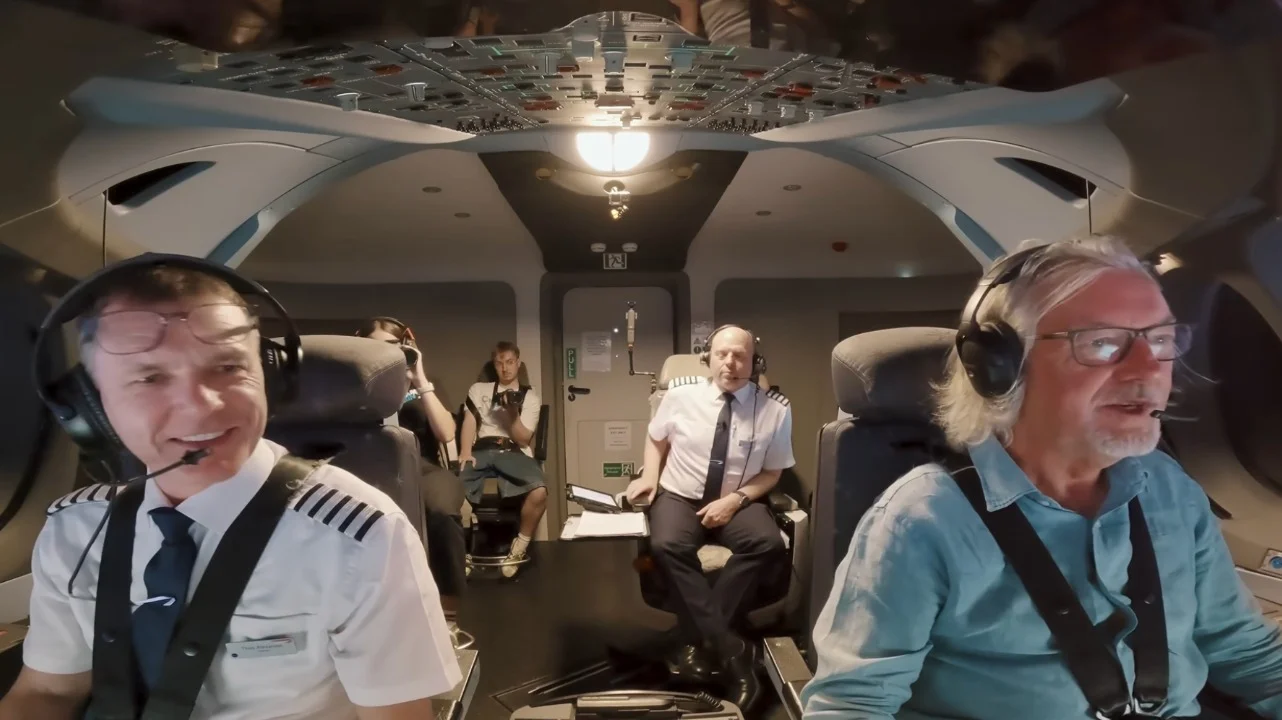 James May challenged by British Airways to try and land an Airbus A350 and it's all because of a book he wrote