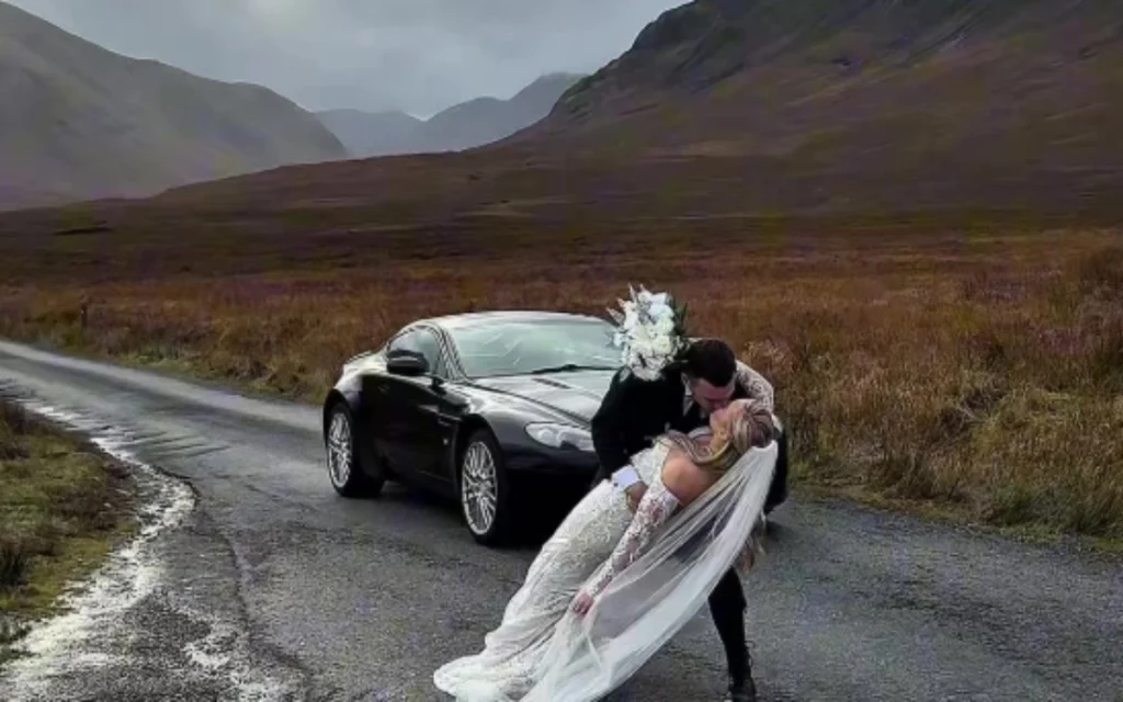 One doesn't usually drive an Aston Martin Vantage for a weekend trip in Scotland, but one Brit decided this was essential for his James Bond Skyfall photoshoot.