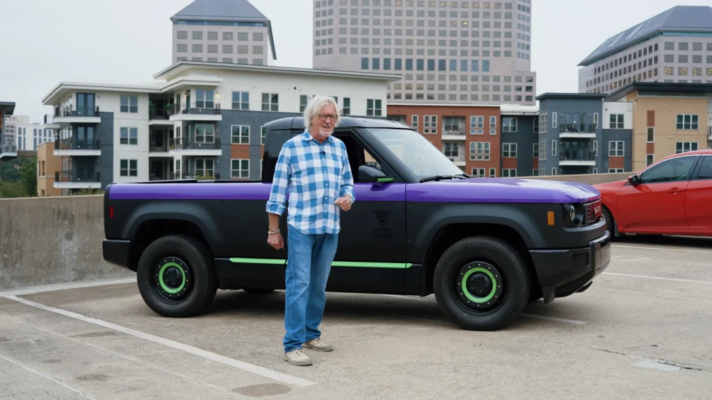 James May gets behind the wheel of America's cheapest new pickup truck and points out its best feature