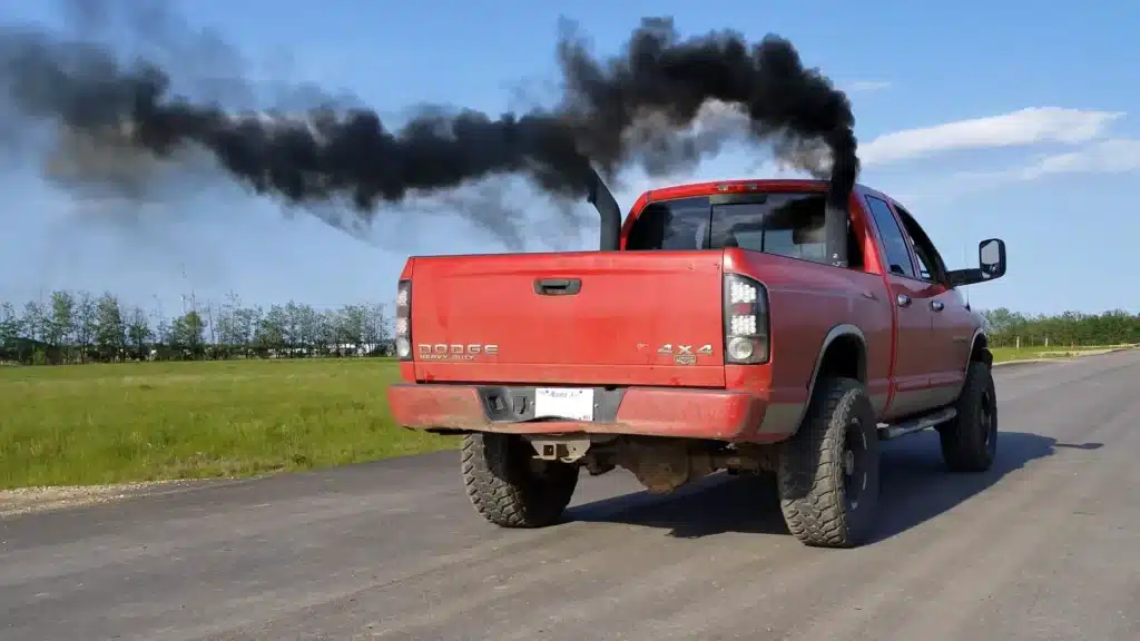 Diesel trucks have engines with a much higher compression ratio, making them much more difficult to start.