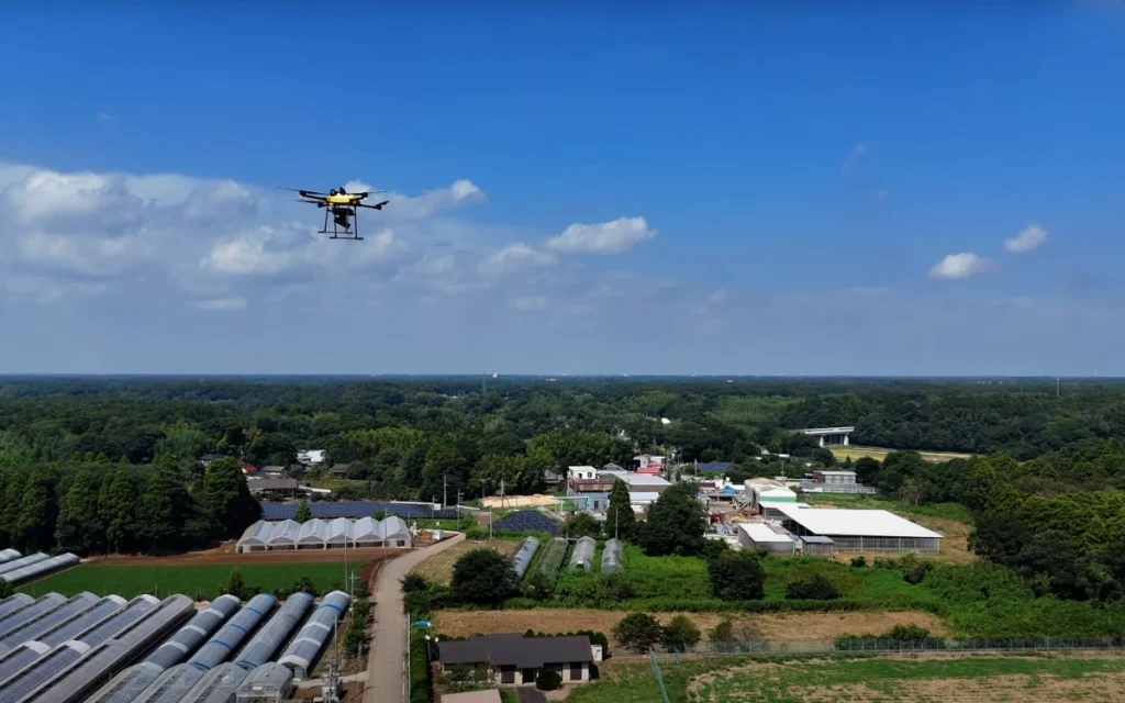 New Japanese drones from NTT e-Drone Technology, the BB102, defend farms from bird flu
