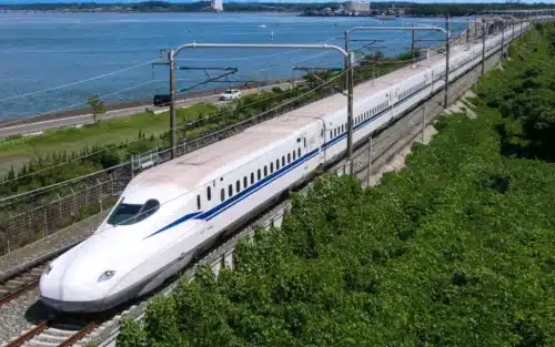 Shinkansen bullet train from Japan