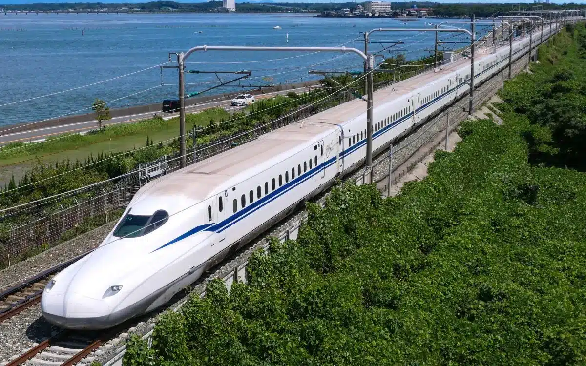 Train à grande vitesse Shinkansen du Japon