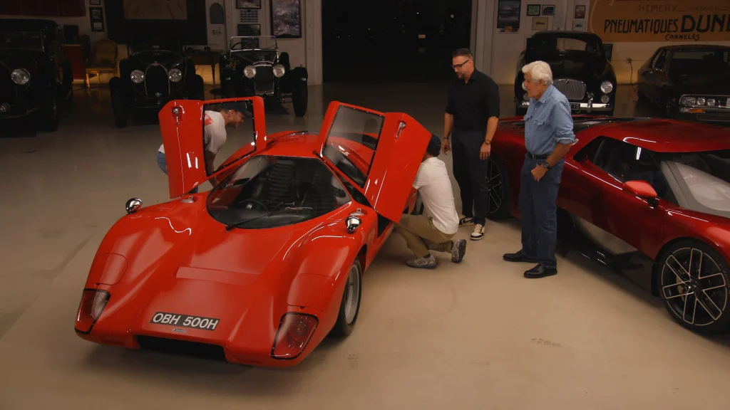 Jay Leno gets behind the wheel of Bruce McLaren's ultra-rare personal 1969 M6GT street race car and shares what he thinks