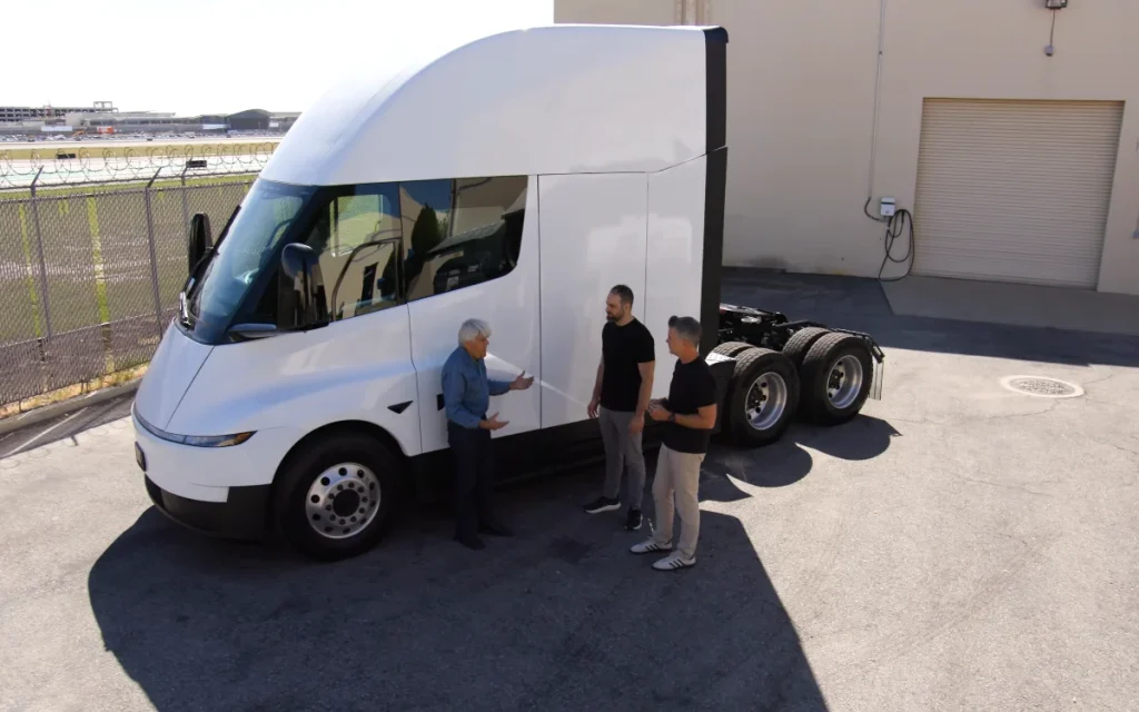 Jay Leno just drove the production Tesla Semi with a battery designed to last one million miles and his verdict was simple