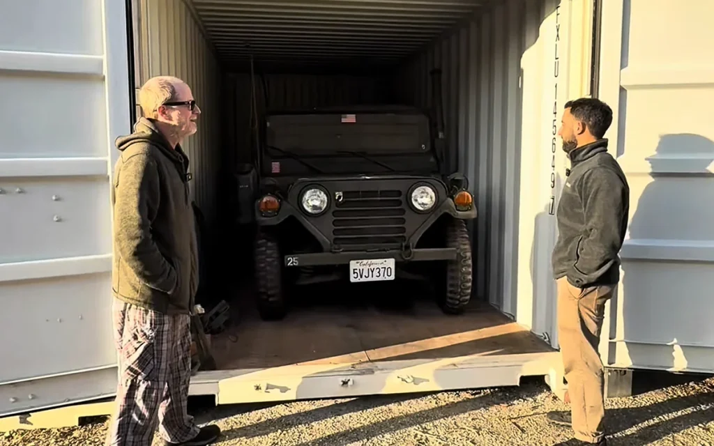 This 1970s US Army Jeep M151A2 was found unused for 24 years in a shipping container in California, and was in shockingly good condition