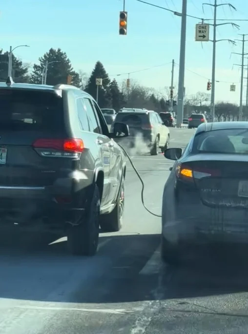 Drivers were caught keeping a vehicle running using a trick no one would have known was possible