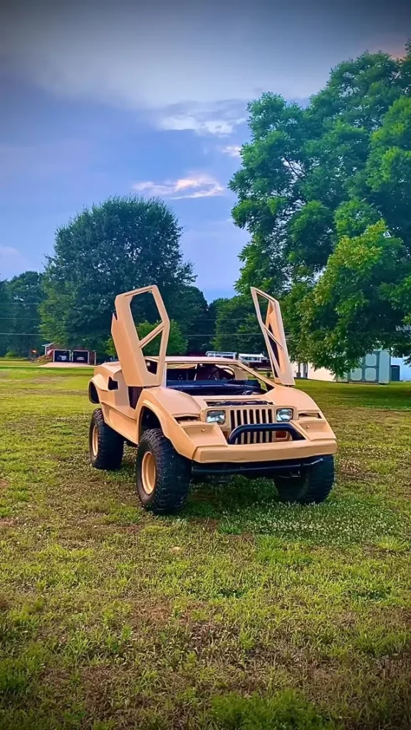 North Carolina man made a Jeeporghini that's half Jeep half Lamborghini and he shared the full process of building it
