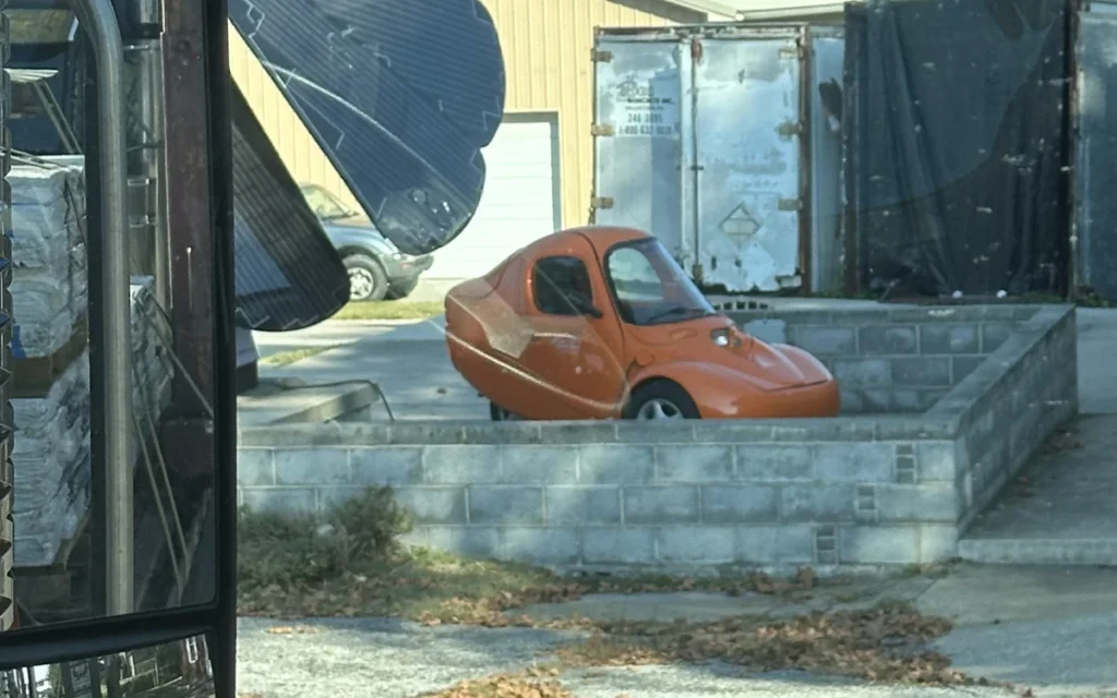 Car fanatics have found one of the three-wheeled ‘jellybean’ Austin Powers cars - a Myers Motors NmG - and its funky design is turning heads